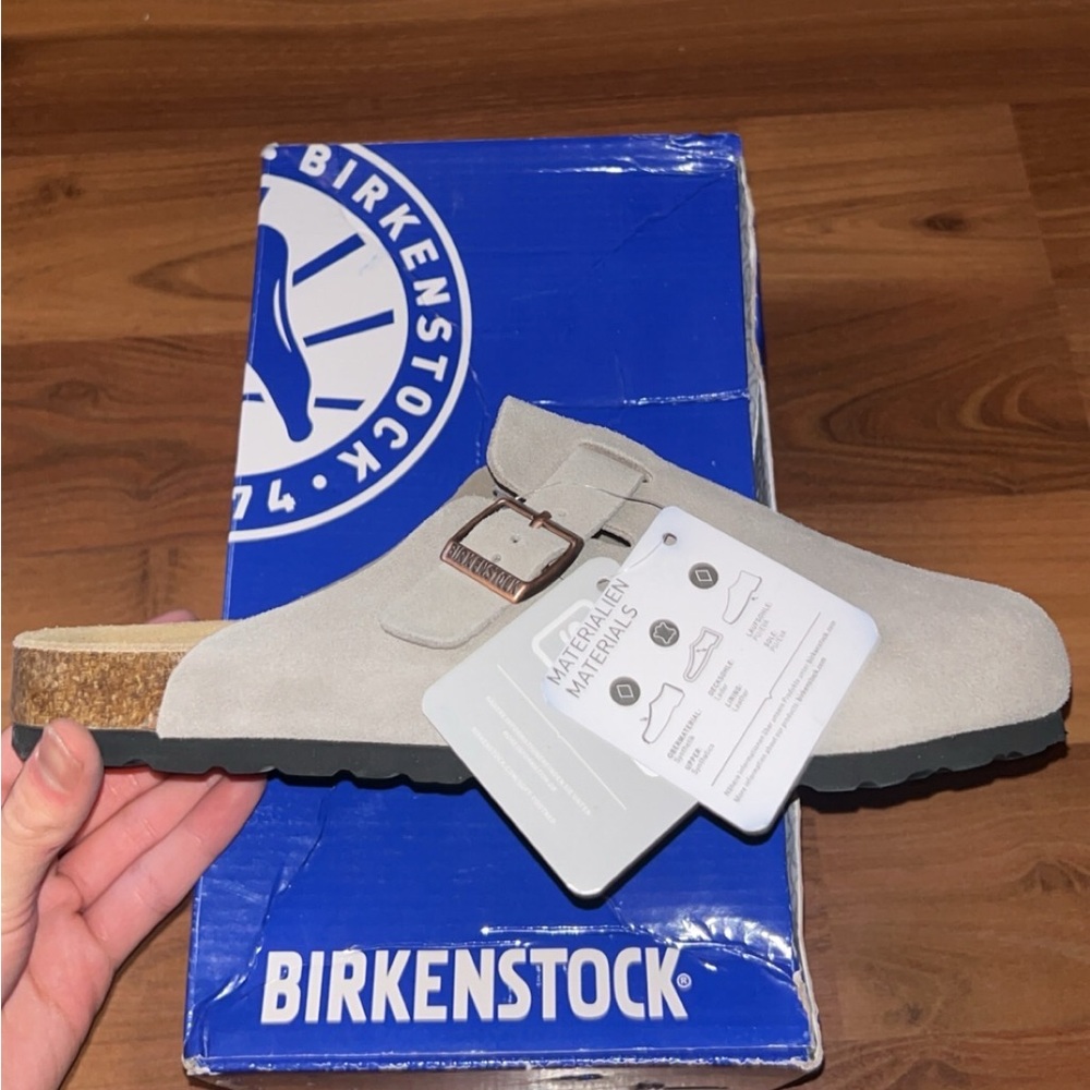 COPY - Birkenstock Clogs Boston Soft Footbed - Size 42 Taupe